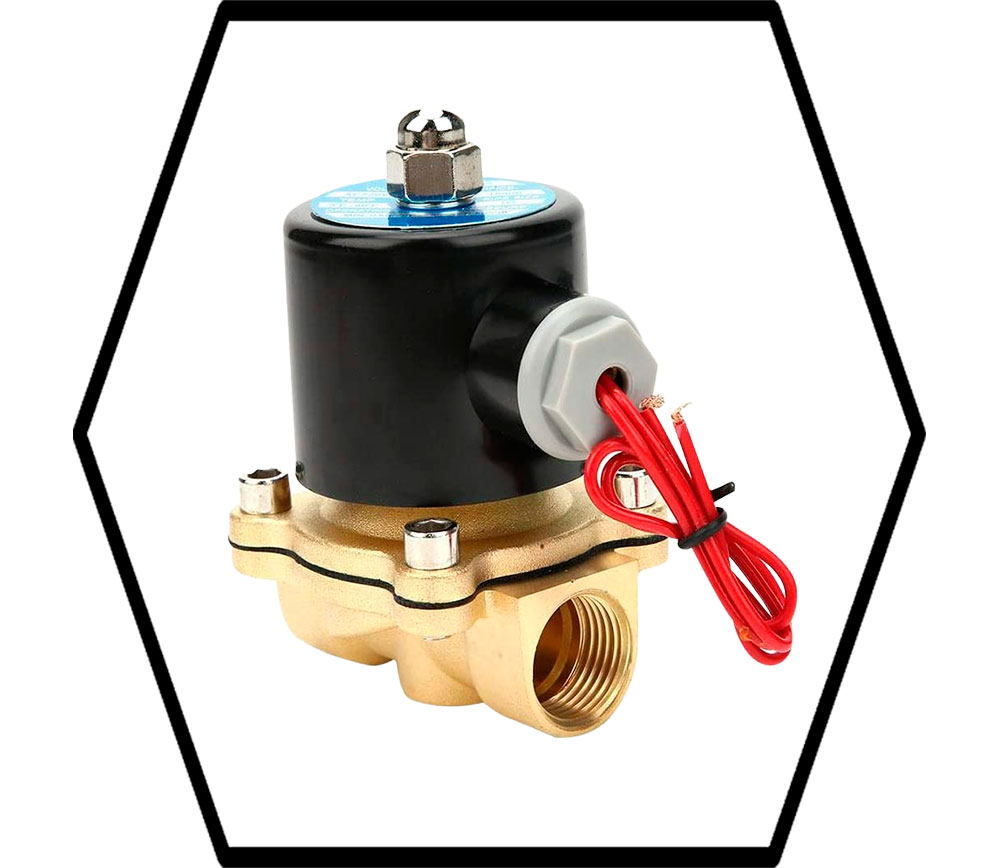  Válvula solenoide eléctrica, latón normalmente cerrado DC 12V 1  pulgada 2 vías 2 posiciones electroválvula eléctrica con excelente  rendimiento resistente al agua : Industrial y Científico