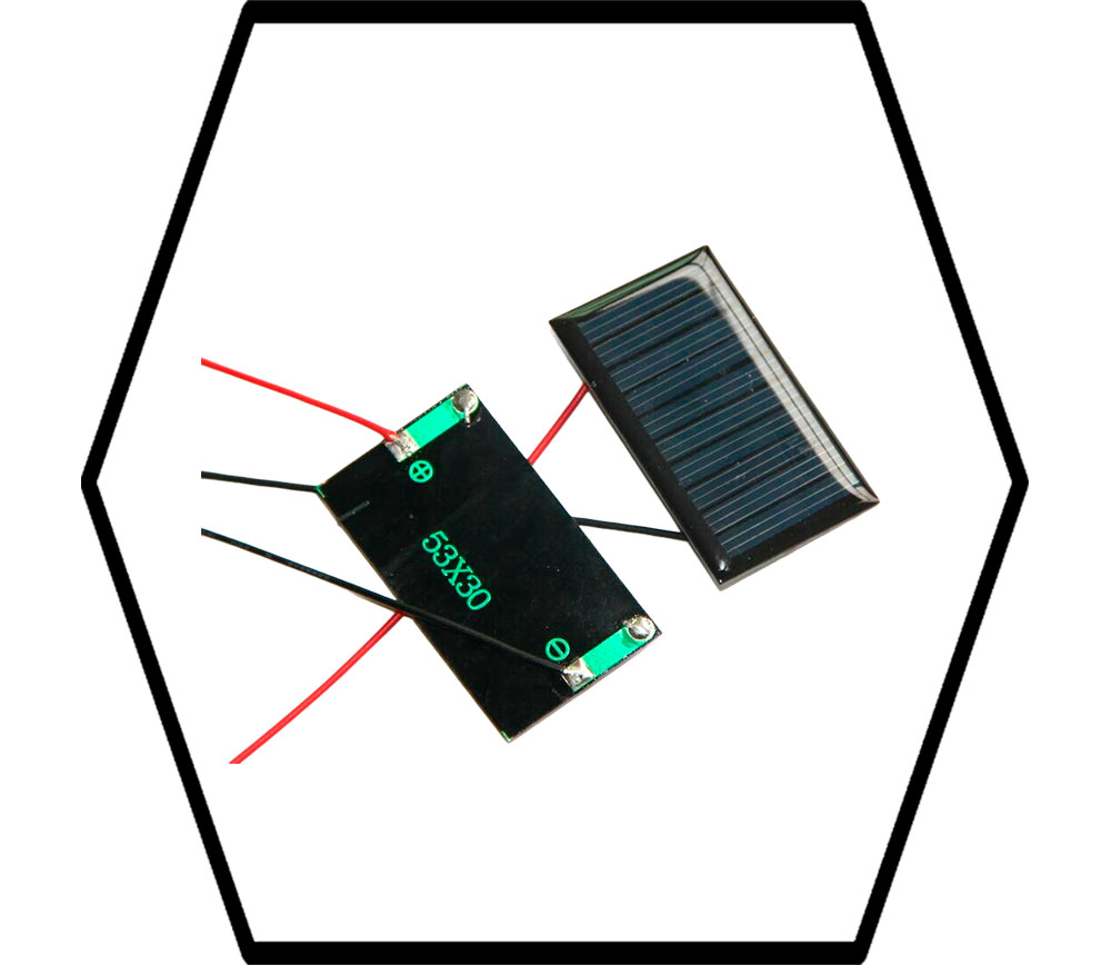 SKU 834) Mini Panel Solar de 5V y 30mA, módulo de células solares  fotovoltaicas, cargador de batería de energía Solar para estudio DIY,  epoxi, 53*30MM - Dixontel