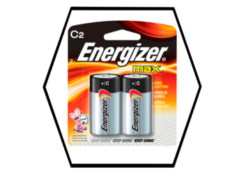 (SKU 2901) Bateria C2 ENERGIZER MAX PILA ALKALINA