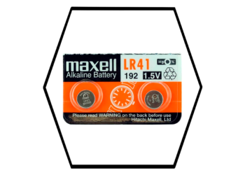 (SKU 2903) Bateria LR41 MAXELL 1.5V PILA ALKALINA BATERIA